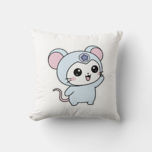 Coussin Mignon joli petit souris adorable