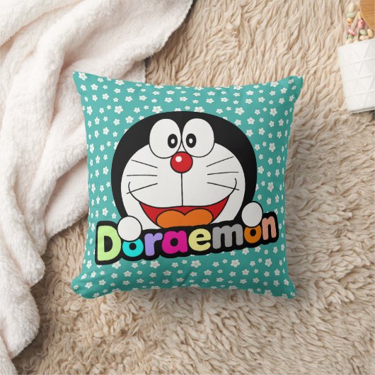 Coussin Mignon Kawaii Doraemon Anime Noir (Couverture)
