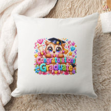 Mignon Kawaii Félicitations Diplômé Hibou Pastel P