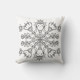 Coussin Mignon Mandala Kawaii