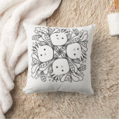 Coussin Mignon Mandala Kawaii (Couverture)