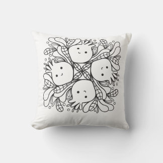 Coussin Mignon Mandala Kawaii