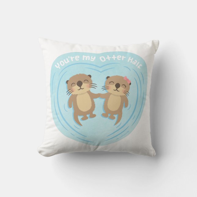Coussin Mignon mon demi de carreau d'humour d'amour de (Recto)
