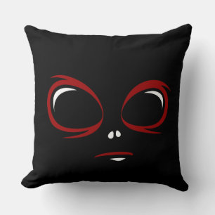 Coussin Mignon monstre visage ovni