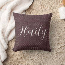 Mignon motif à pois marron et rose Bohème