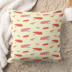 Coussin Mignon motif de nigiri de sushi japonais