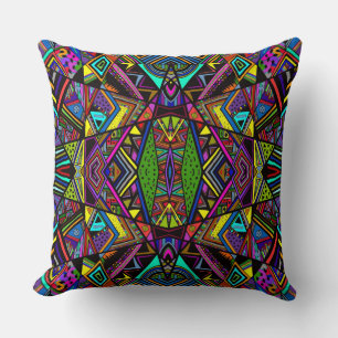 Coussin Mignon motifs de dessin abstrait coloré design