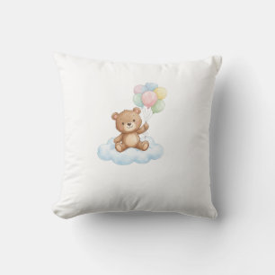 Coussin Mignon On Peut à peine Attendre Ours en Peluche Ba