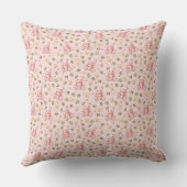 Coussin Mignon Ours en Macaron de Fraise et Baies (Verso)