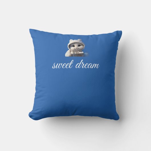 Coussin Mignon ours endormi design (Recto)