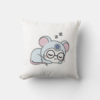 Coussin Mignon petit adorable souris charmante