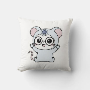 Coussin Mignon petit adorable souris charmante