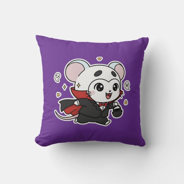 Coussin Mignon petit adorable souris charmante (Recto)