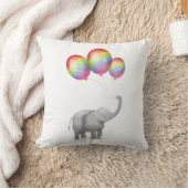 Coussin mignon pour bébé éléphant (arc-en-ciel) (Couverture)
