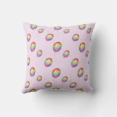 Coussin mignon pour bébé éléphant (arc-en-ciel) (Verso)