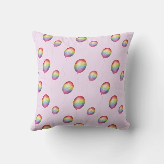 Coussin mignon pour bébé éléphant (arc-en-ciel) (Verso)