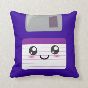 Coussin mignon pourpre de disque souple