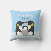 Coussin Mignon poussin de pingouin et famille Nursery pour (Verso)