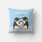 Coussin Mignon poussin de pingouin et famille Nursery pour (Recto)