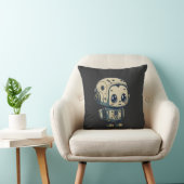 Coussin mignon robot caricature (Chaise)