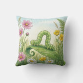 Coussin Mignon ver chenille minuscules insectes  (Verso)