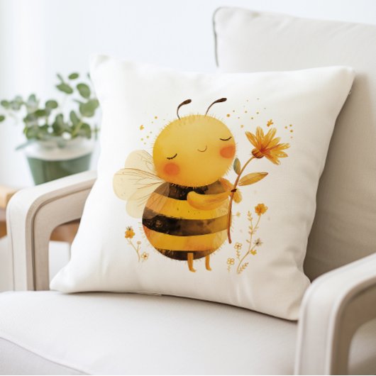 Coussin Mignonne Abeille, Abeille Douillette