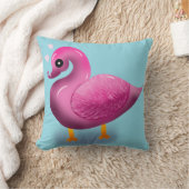 Coussin Mignonne Art de Pépinière Canard Rose et Cœurs (Couverture)
