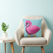 Coussin Mignonne Art de Pépinière Canard Rose et Cœurs (Chaise)