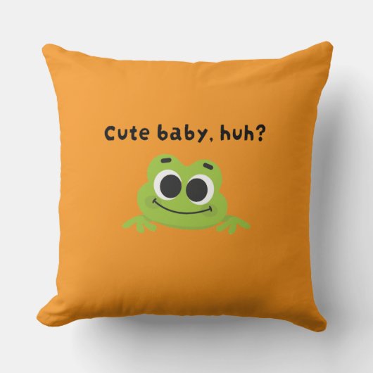 Coussin Mignonne bébé, hein ? (Recto)
