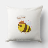 Coussin Mignonne conception d'abeille drôle (Recto)