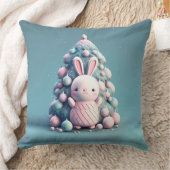 Coussin Mignonne, drôle, lapin, style kawaii (Couverture)