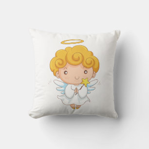 Coussin Mignonne Main dessinée Angel garçon