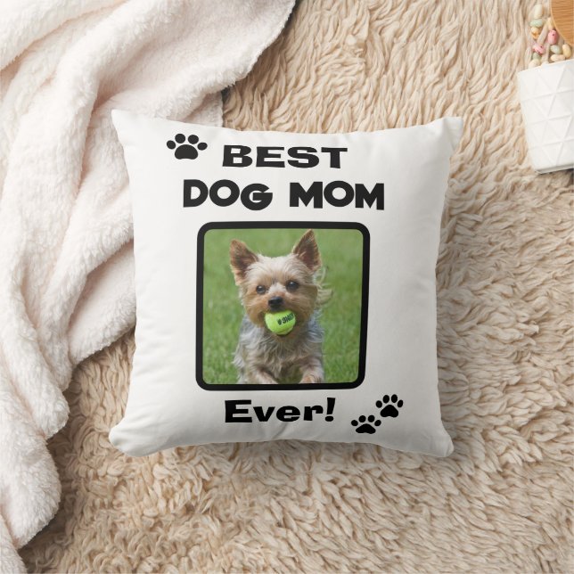 Coussin Mignonne Meilleure Maman de Chien Chat Tout Simple (Couverture)