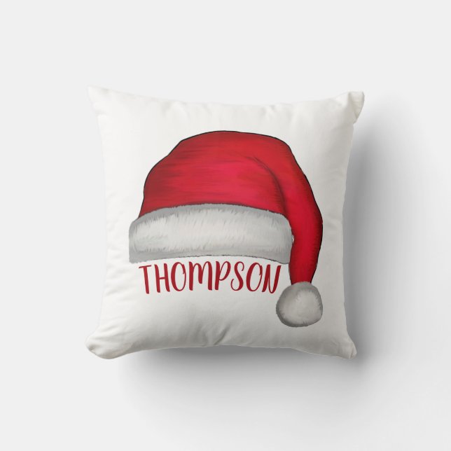 Coussin Mignonne Noël Whimsical Noël Fête du Père Noël (Recto)