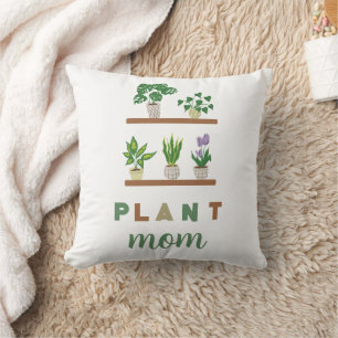 Coussin Mignonne Plante Maman Tropical Verdure Dame