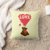 Coussin Mignonne romantique ours en peluche valentines amo (Couverture)