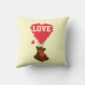 Coussin Mignonne romantique ours en peluche valentines amo (Verso)