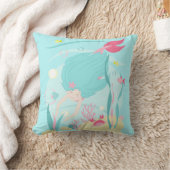 Coussin Mignonne Sirène Plongée sous l'Oreiller de mer (Couverture)