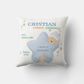 Coussin Mignonne Sleeping Teddy Ours Bébé Garçon Stats de  (Verso)