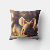 Coussin Mignonne souris fête Noël, coutume (Verso)