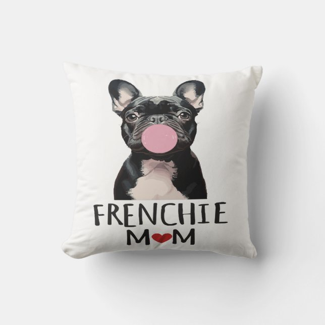 Coussin Mignonne taureau français (Recto)