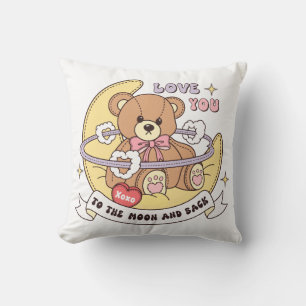 Coussin Mignonne Valentine's Day Teddy Bear