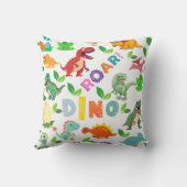Coussin Mignonnes sortes de Dinosaures sans joint (Verso)