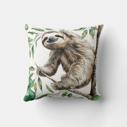 Coussin Mignonnette Branchée Dans Un Arbre (Verso)