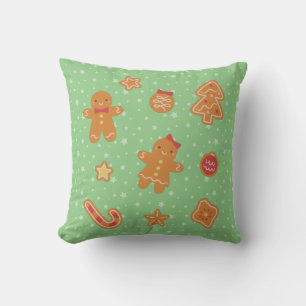 Coussin Mignons biscuits homme et femme en pain d'épices