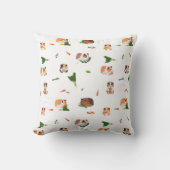 Coussin Mignons Cochons d'Inde Drôles Motif d'Animaux de C (Recto)