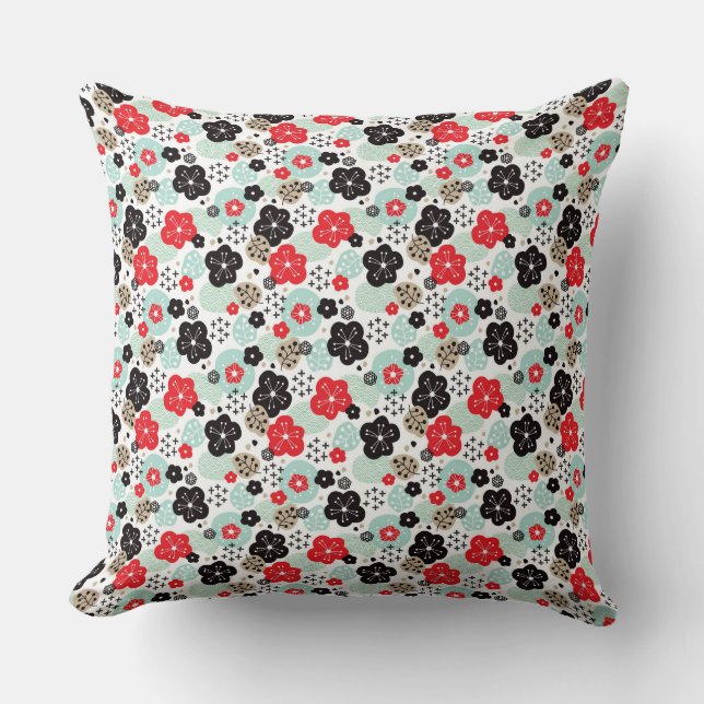 Coussin Mignons motifs japonais design (Recto)