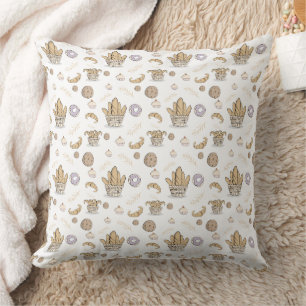Coussin Mignons Pâtisseries de Boulangerie Française & Mot