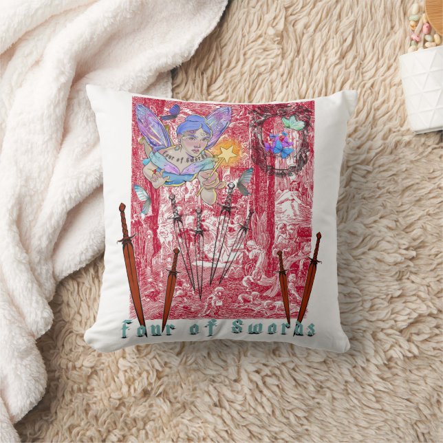 Coussin Mikitiez tarot conte de fées vœu ange gitane rêve (Couverture)