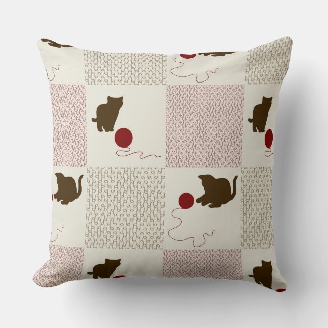 Coussin Milieux de chatons (Recto)